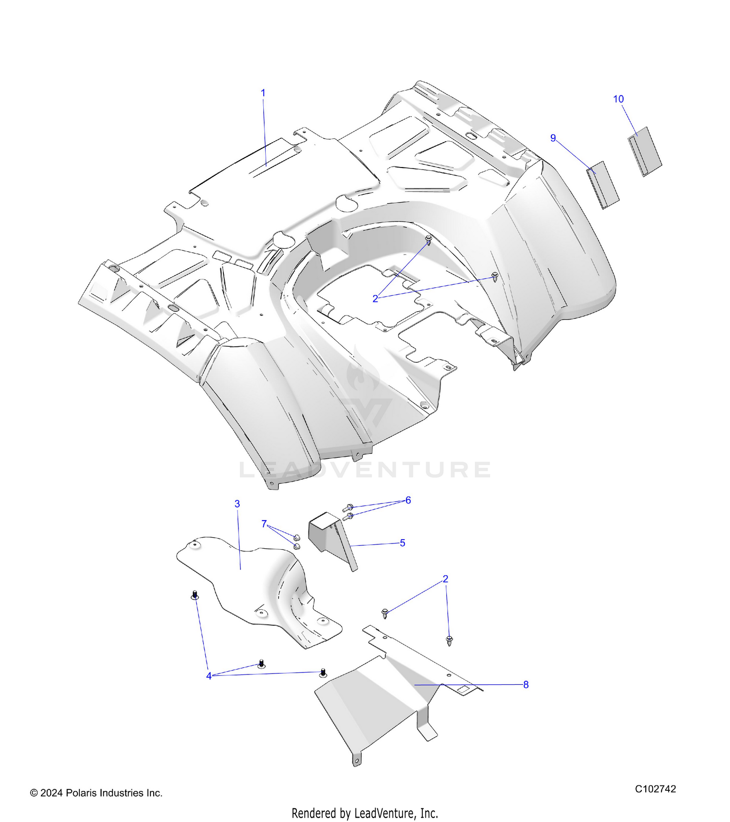 BODY, REAR CAB - A26SXM95AR (C102742)
