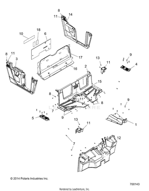 Body, Floor And Fenders - R15rma57fa (700143) Schematic