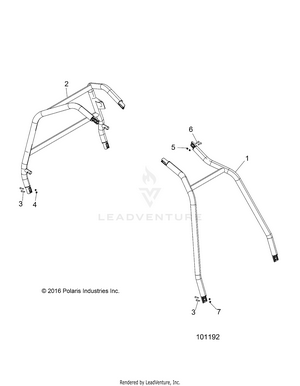 Chassis, Cab Frame And Side Bars - A17dae57am (101192) Schematic