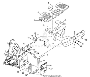 Front Rack And Bumper Mounting Xplorer 400l W969140 (4935983598a009) Schematic