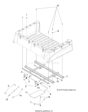 Body, Box Mounting - R14rh76aa/76ac/7eaz (49rgrboxmounting13500crew) Schematic