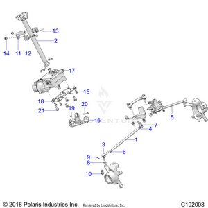 Steering, Steering Post Asm. - A20sxz85af/ap/caf/cap (c102008) Schematic