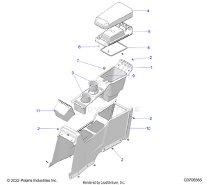 Body, Center Console, Rear - G23gmk99a/99b (c0706565) Schematic