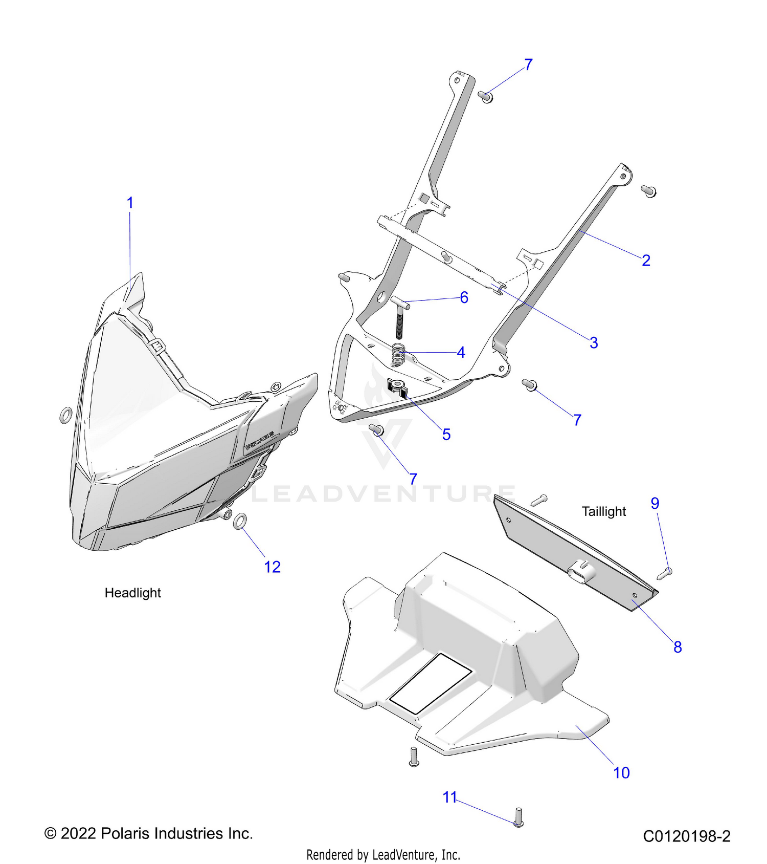 ELECTRICAL, HEADLIGHT and TAILLIGHT - S26TFN6RSP/RSL (C0120198-2)