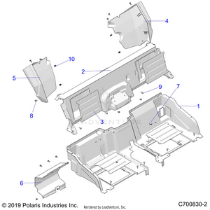 Body, Rear, Closeoff And Fender Flares - G23gmk99a/99b (c700830-2) Schematic