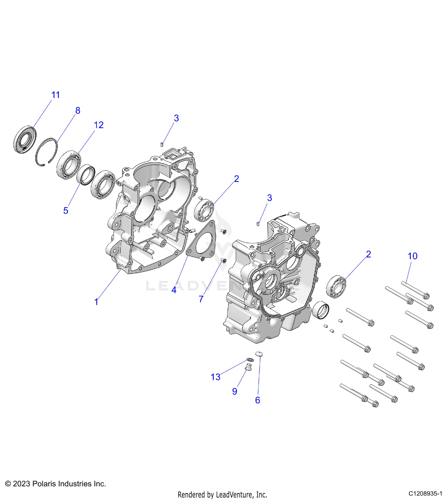 ENGINE, CRANKCASE - D24M4A57B4/G57B4/U57B4/W57B4 (701500)