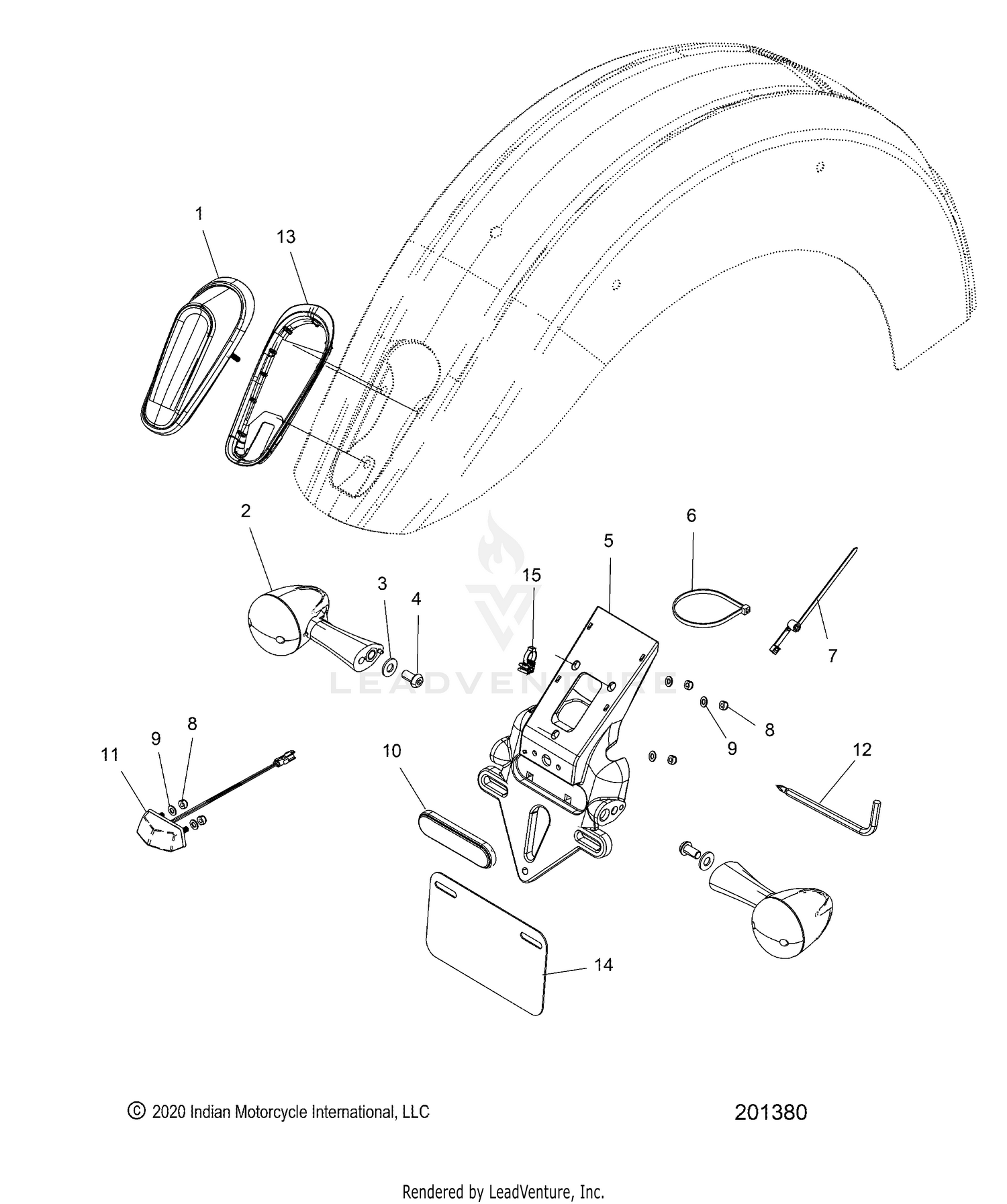 ELECTRICAL, TAILLIGHT and TURN SIGNALS - N22MSA11/MSB11 ALL OPTIONS (201380)