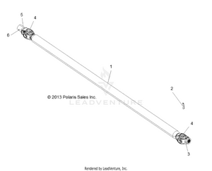 Drive Train, Front Prop Shaft - R141d9jda/2d9jda (49brutusshaftprop13) Schematic