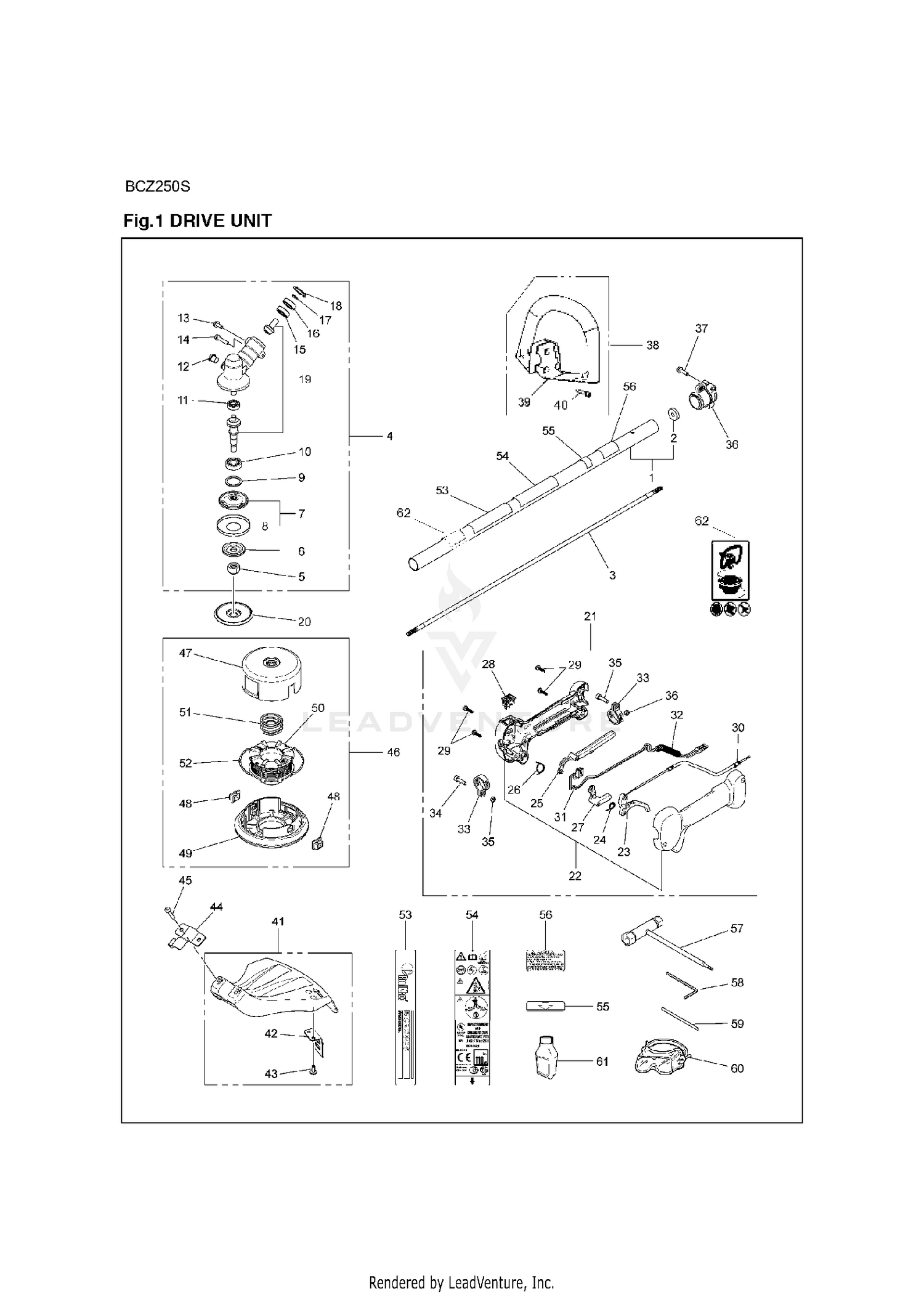 Redmax z250s 17 06 Drive