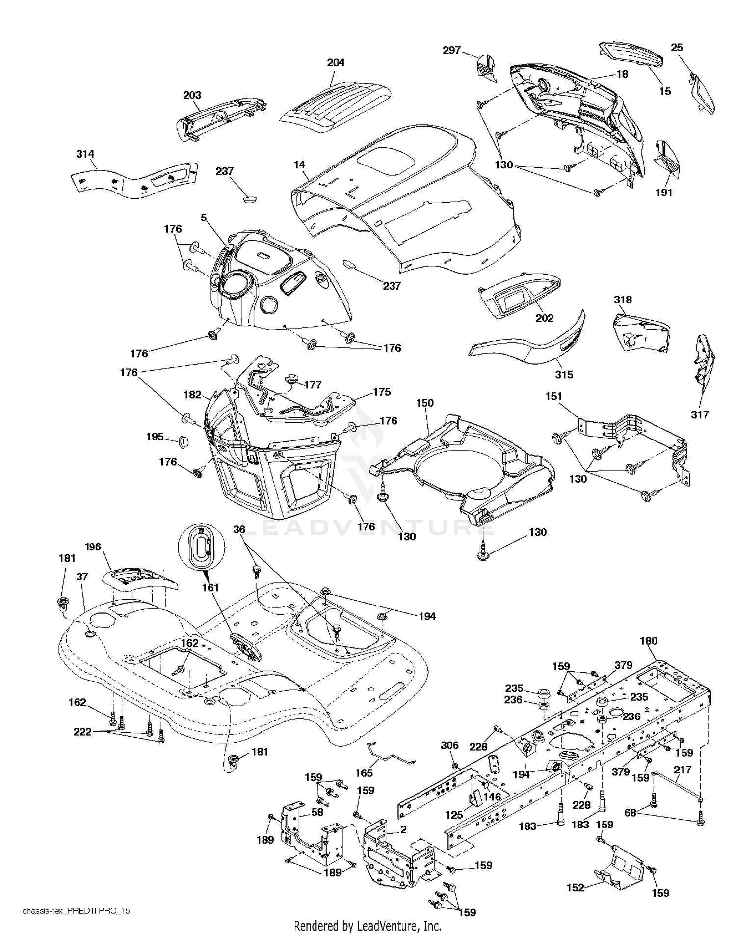 RedMax YT2142F 96043023600 2017 05 CHASSIS ENCLOSURES