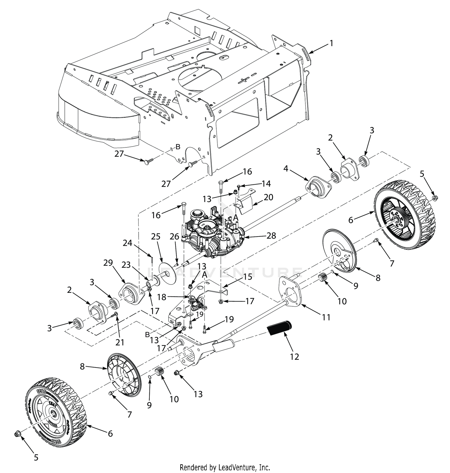 REAR DRIVE SYSTEM COMPONENTS