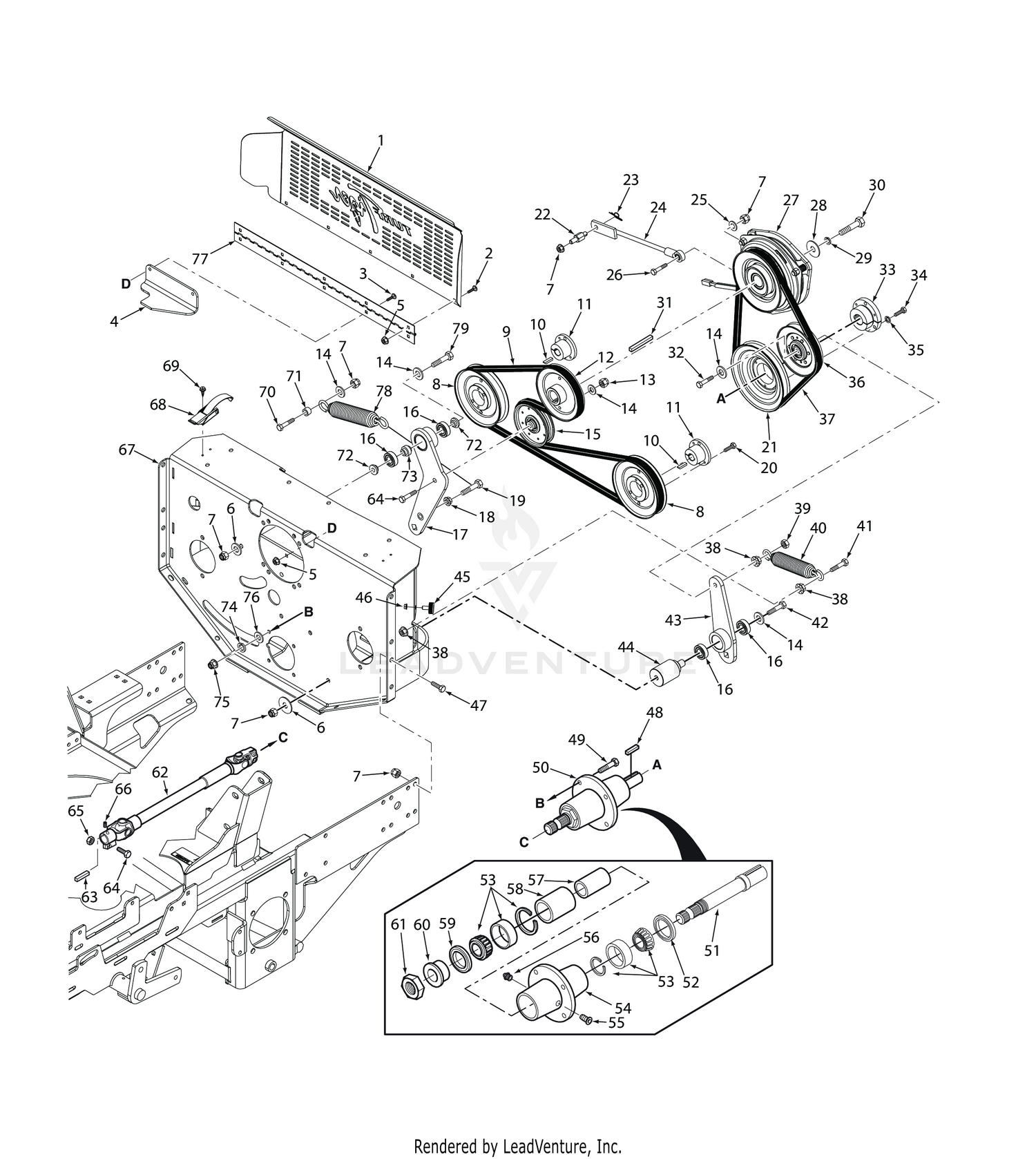 STTII DECK DRIVE COMPONENTS