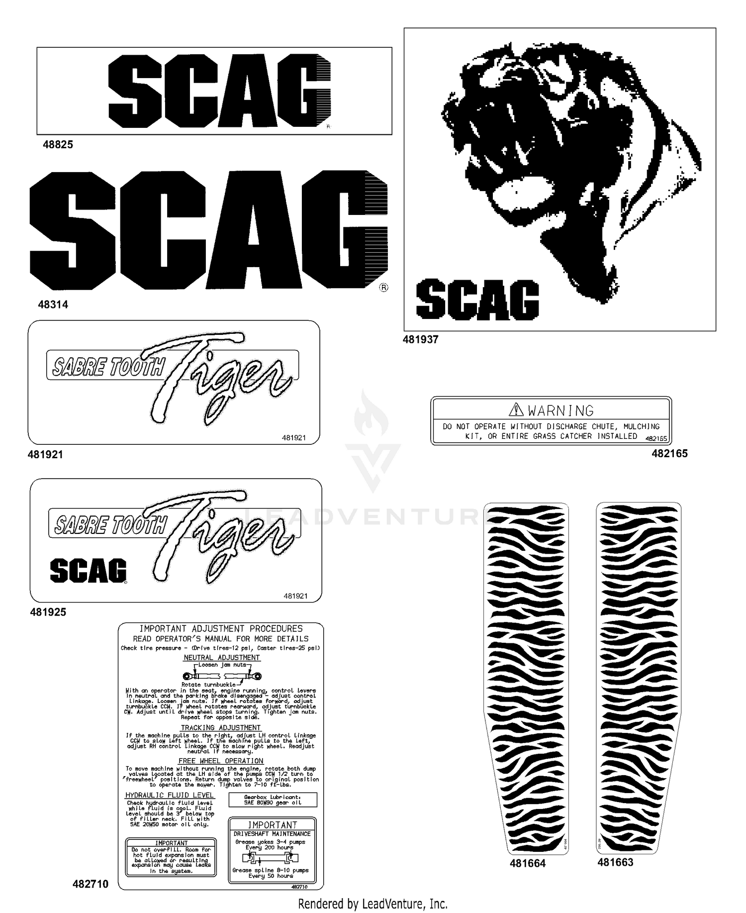 Replacement Decals And Information (2 of 2)