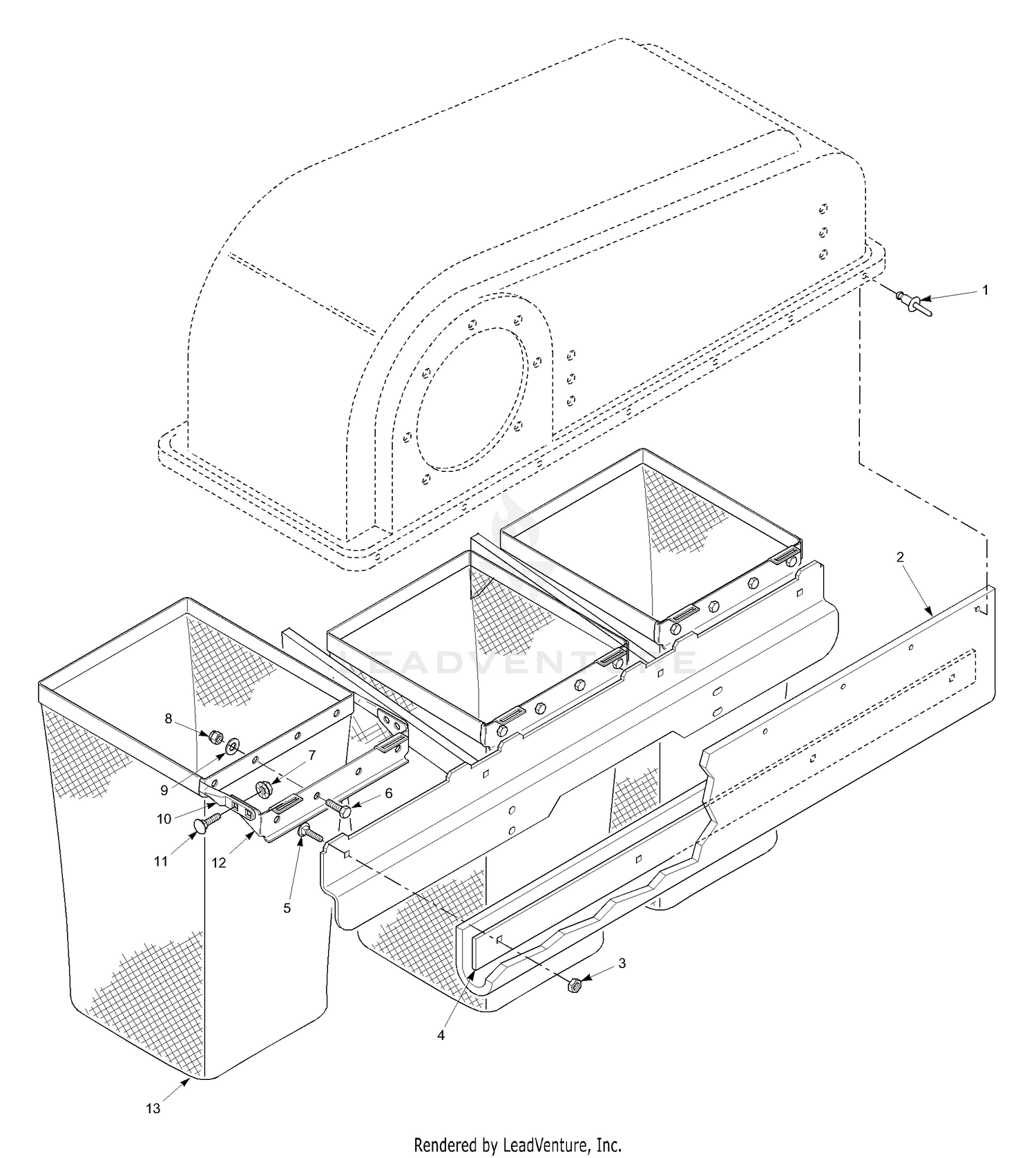 Bag Support Bracket And Seal