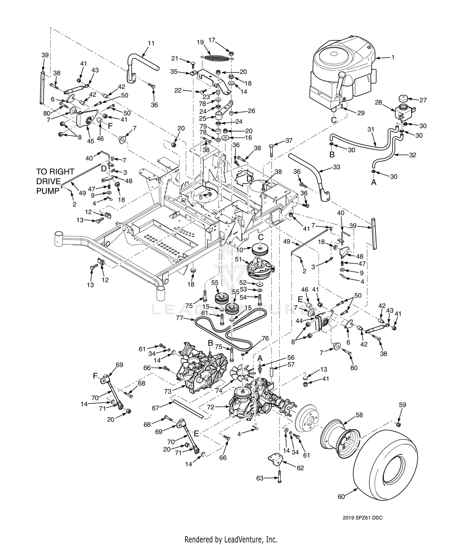 DRIVE SYSTEM COMPONENTS - SPZ52 & SPZ61