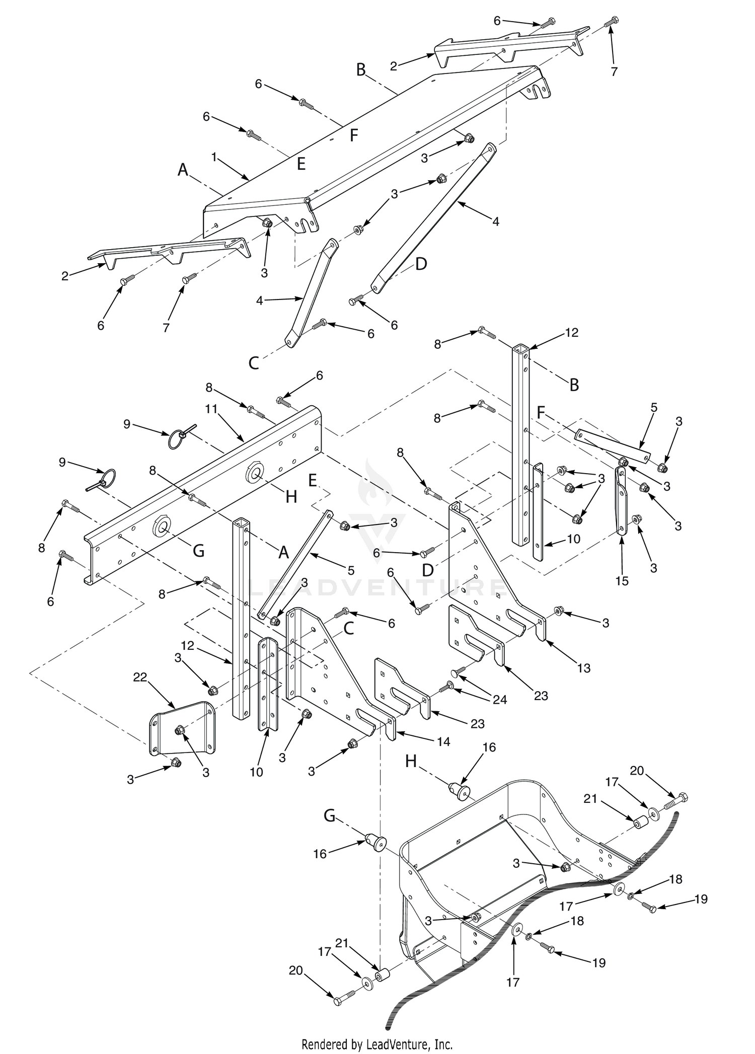 GC-CS STC HOPPER SUPPORT COMPONENTS