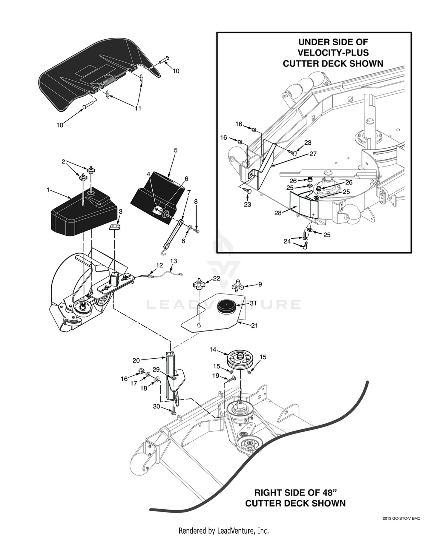 STC 48"/52" BLOWER MOUNTING COMPONENTS