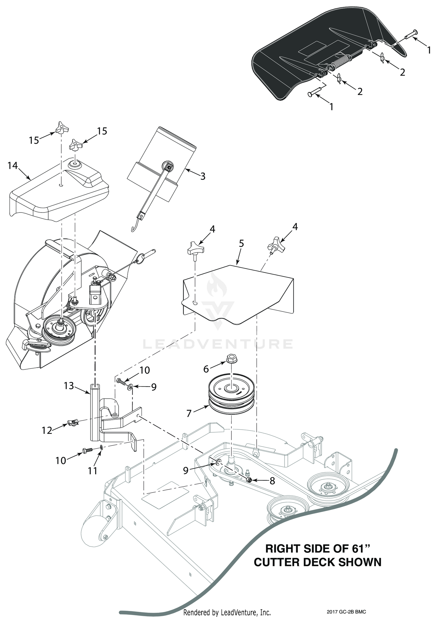 SPZ 52"/61" BLOWER MOUNTING COMPONENTS