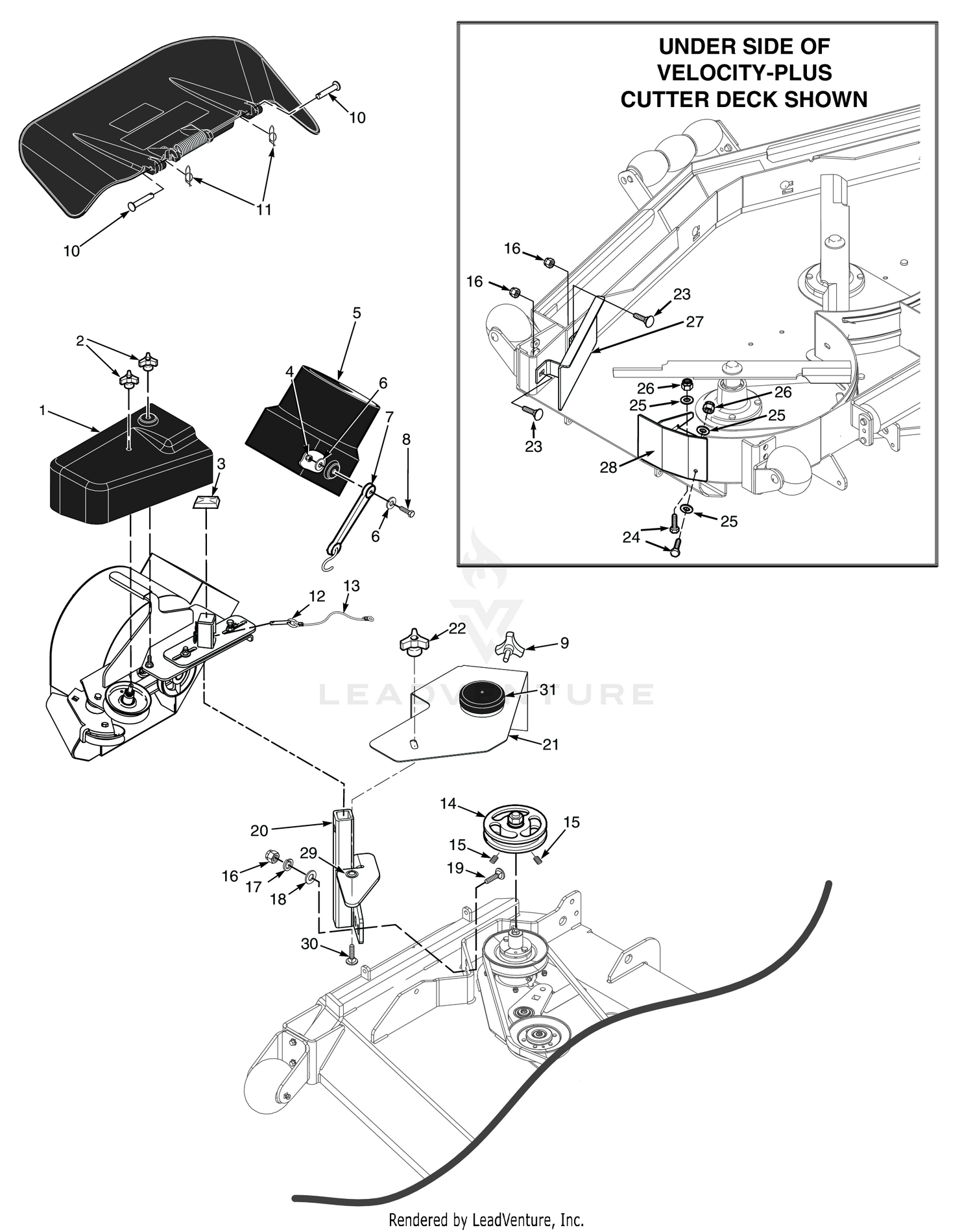 STC-61" & STCII-61" BLOWER MOUNTING COMPONENTS