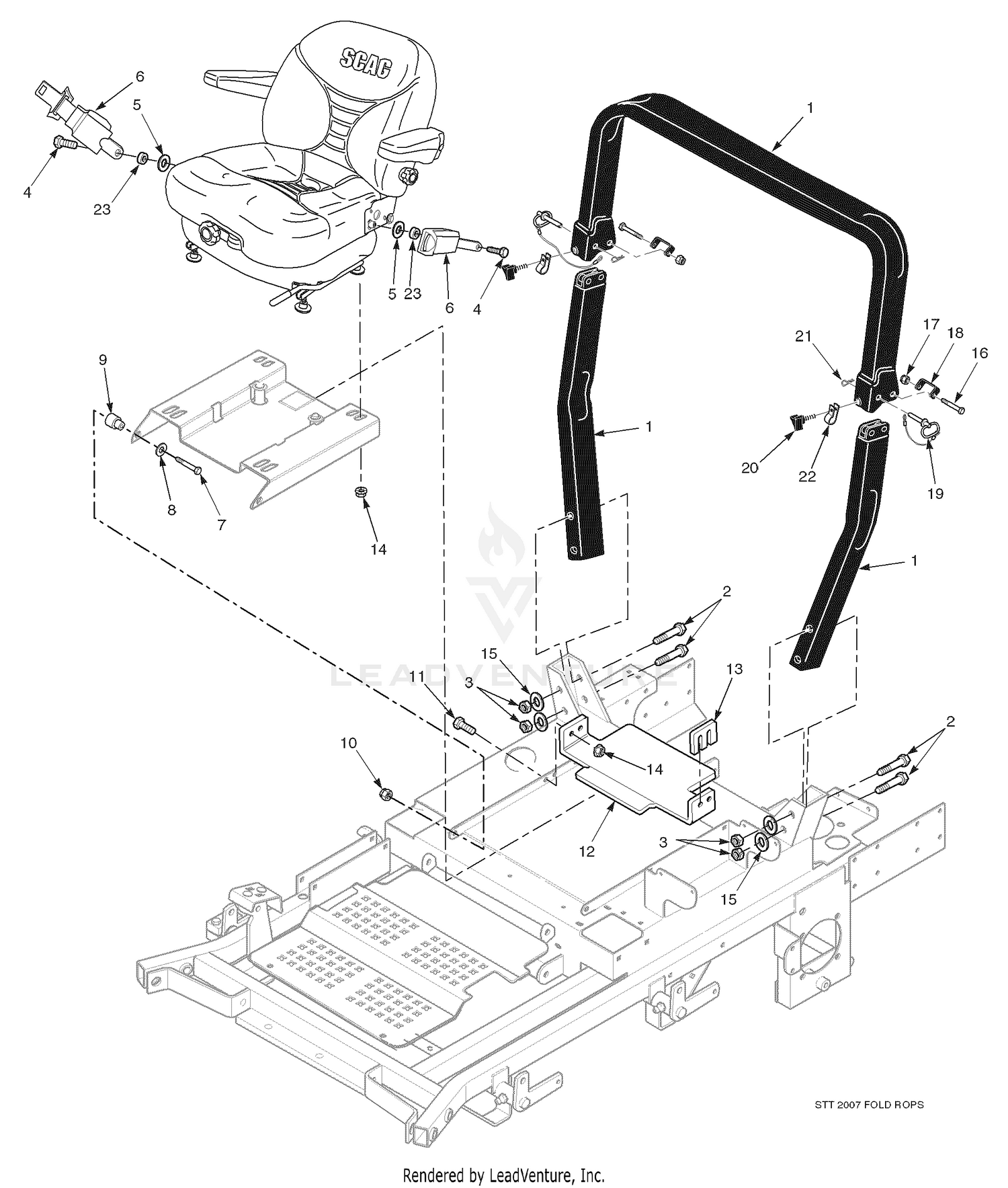 STT Roll-Over Protection System - with Suspension Seat