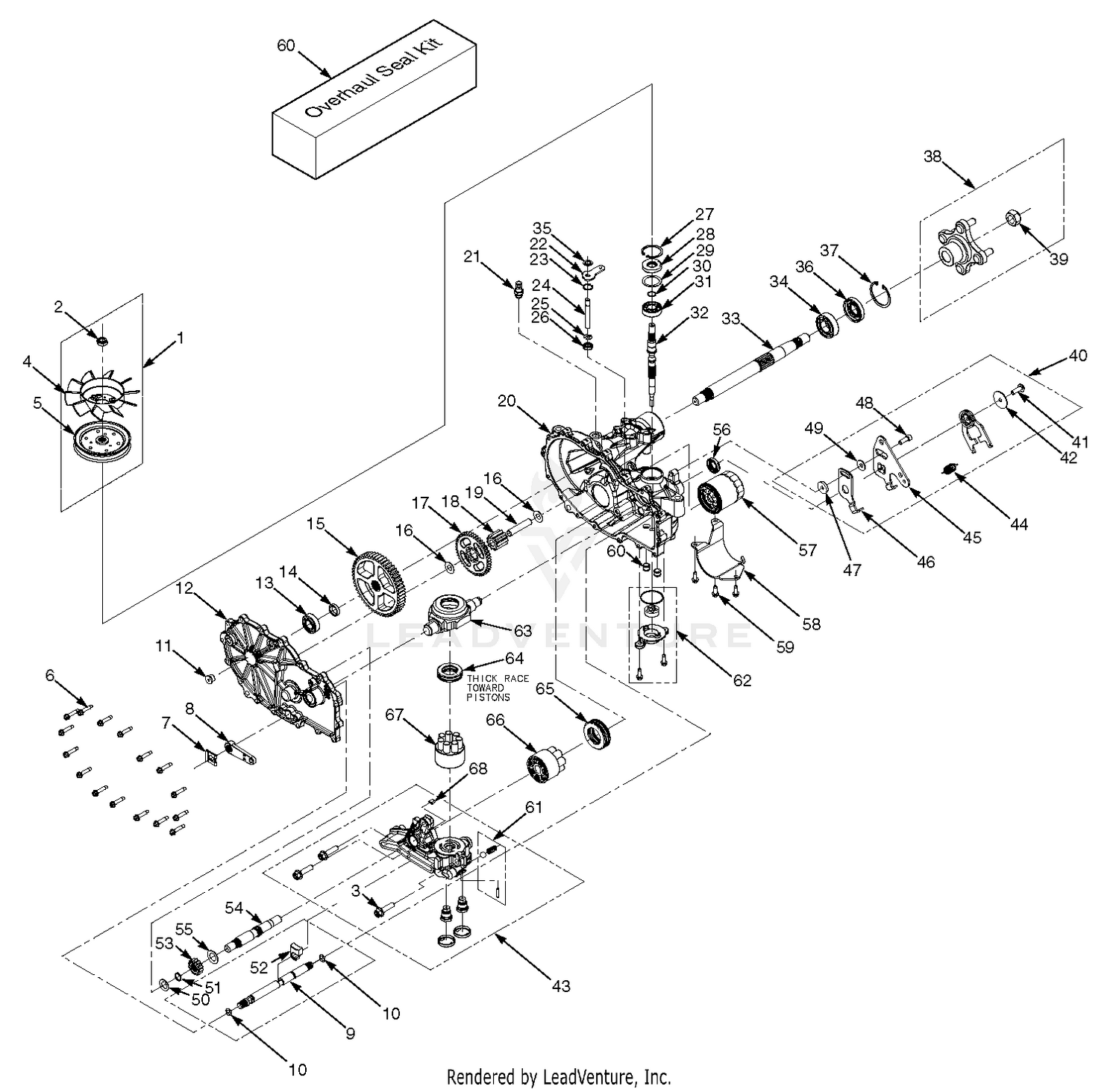 ZT-3100 Hydraulic Axle Assembly - SPZ52