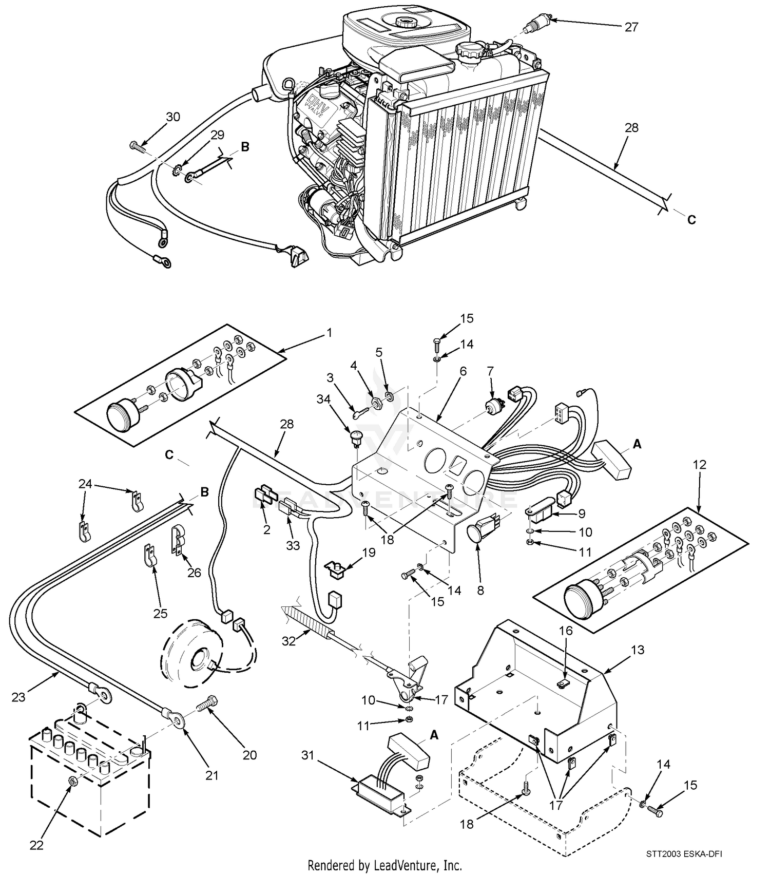 Electrical System (29HP-DFI Kawasaki)
