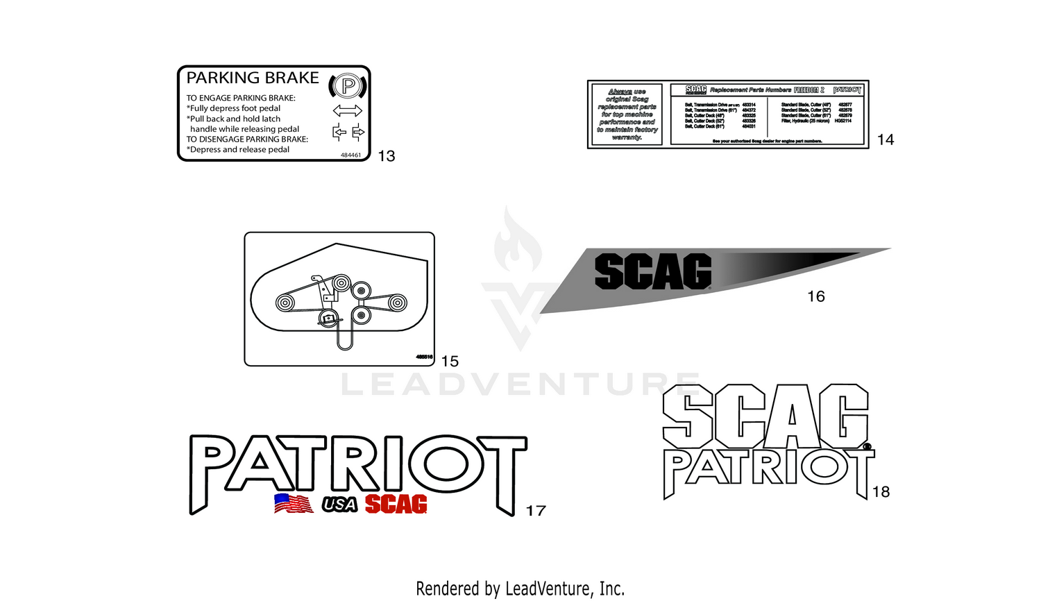 REPLACEMENT DECALS AND INFORMATION PLATES II