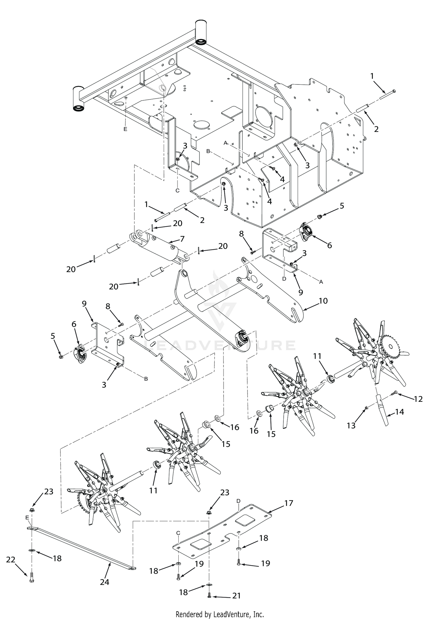 TINES AND LIFT SYSTEM