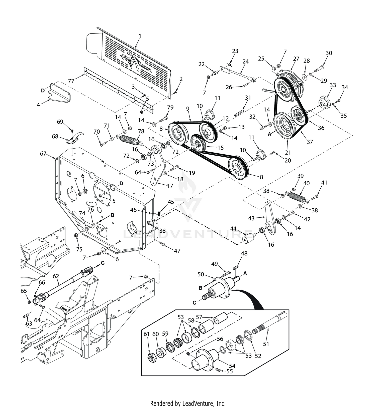 STTII DECK DRIVE COMPONENTS