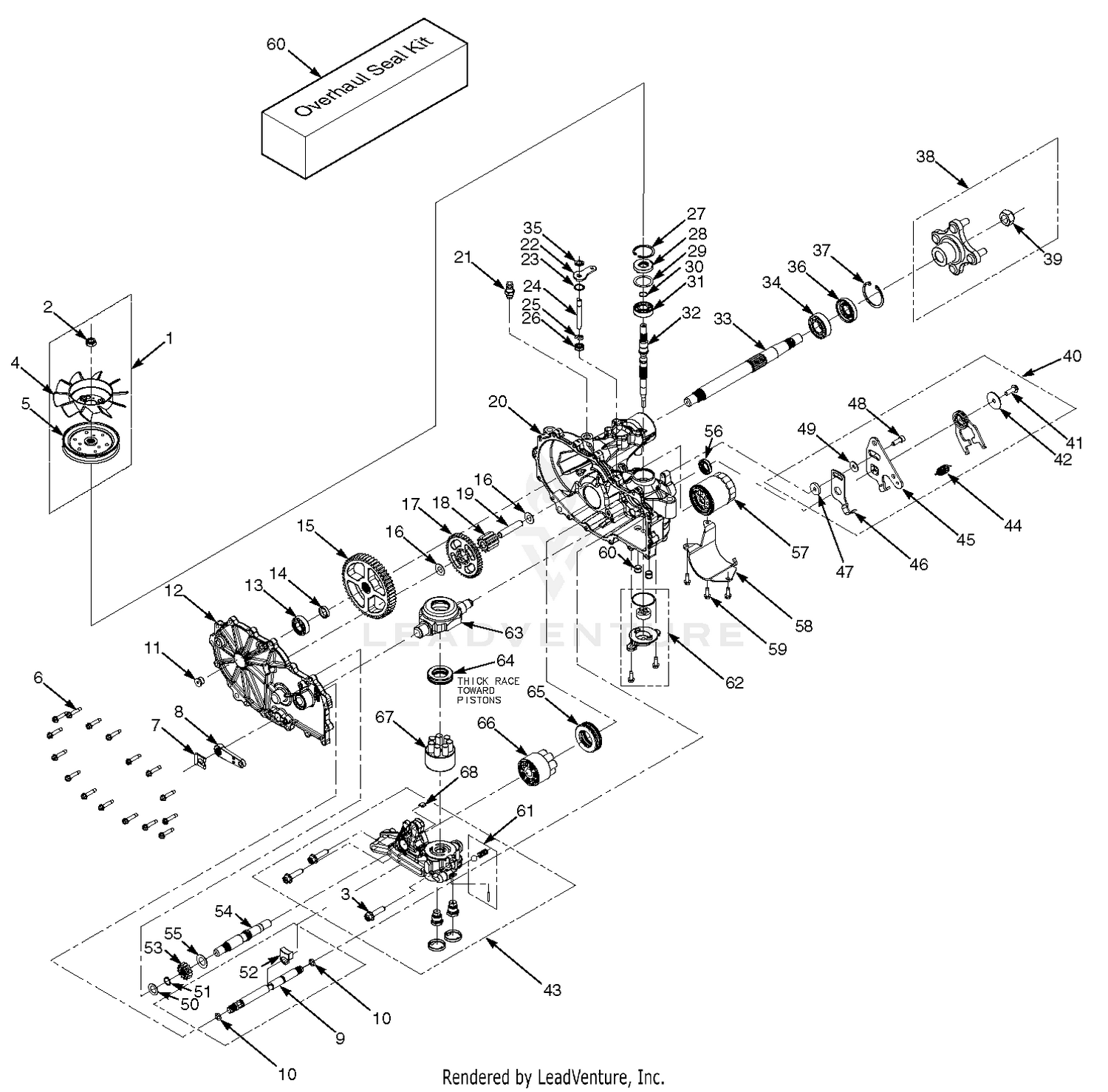 ZT-3100 Hydraulic Axle Assembly
