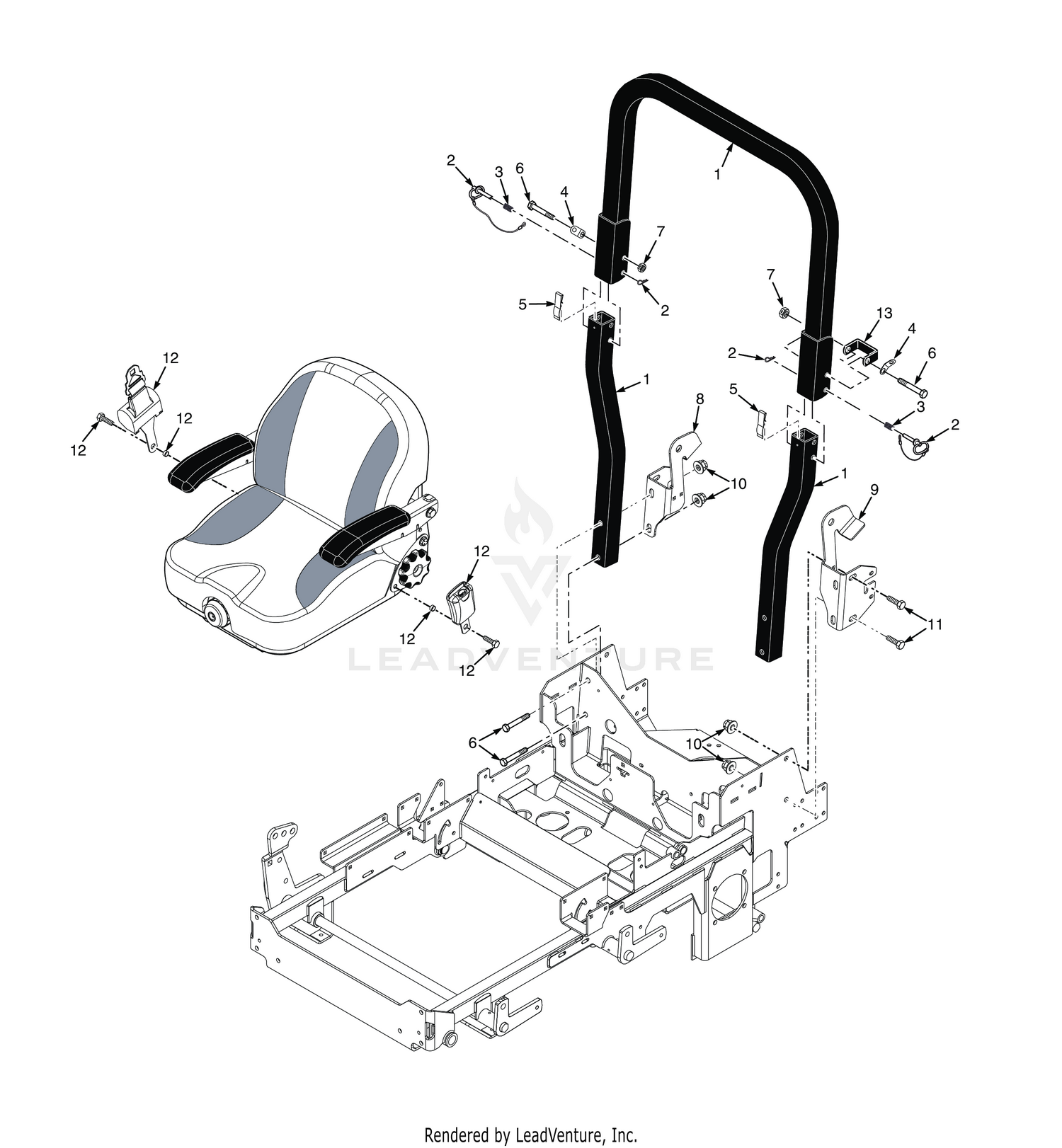 STCII FOLDABLE ROLL-OVER PROTECTION SYSTEM