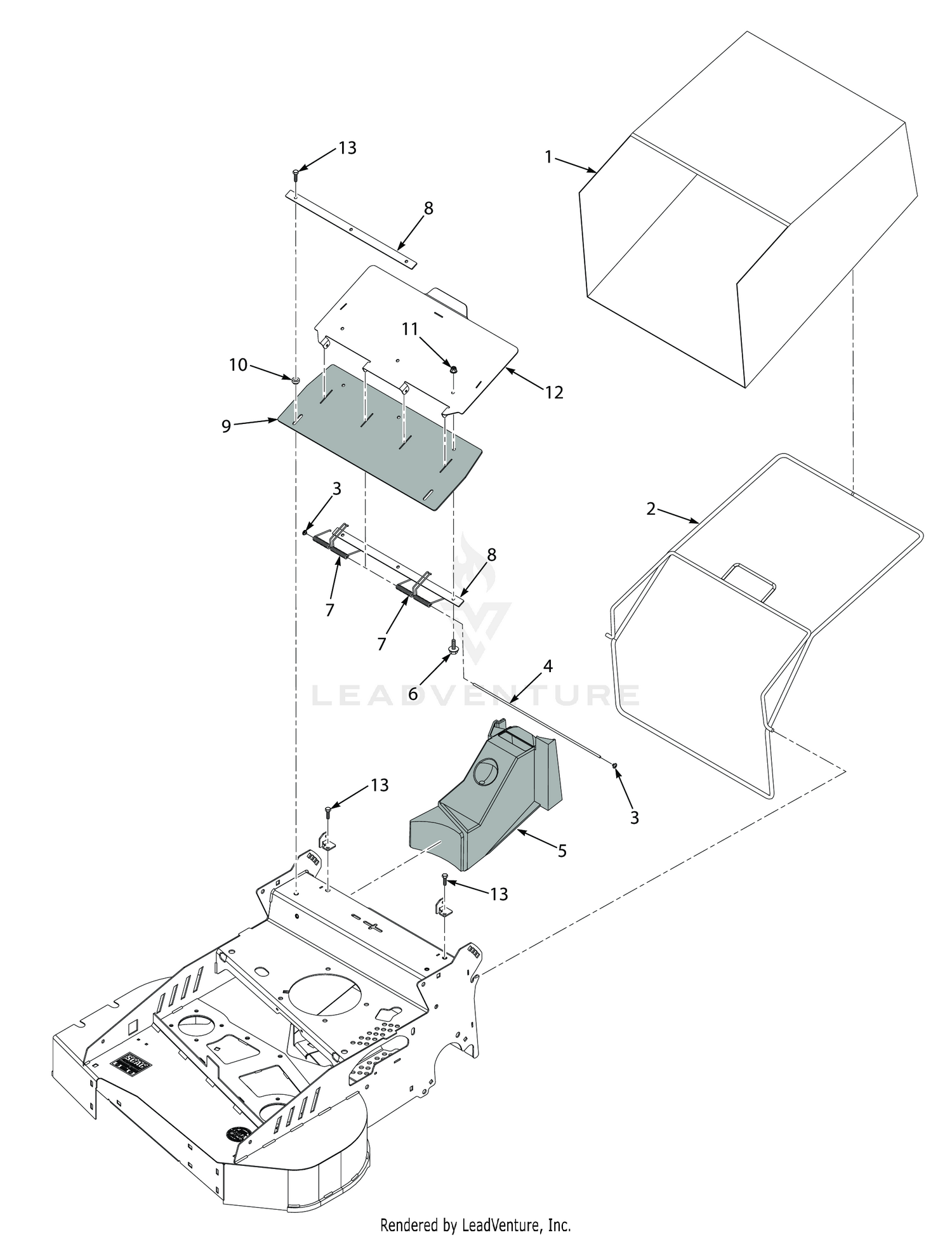 BAG AND REAR DOOR COMPONENTS