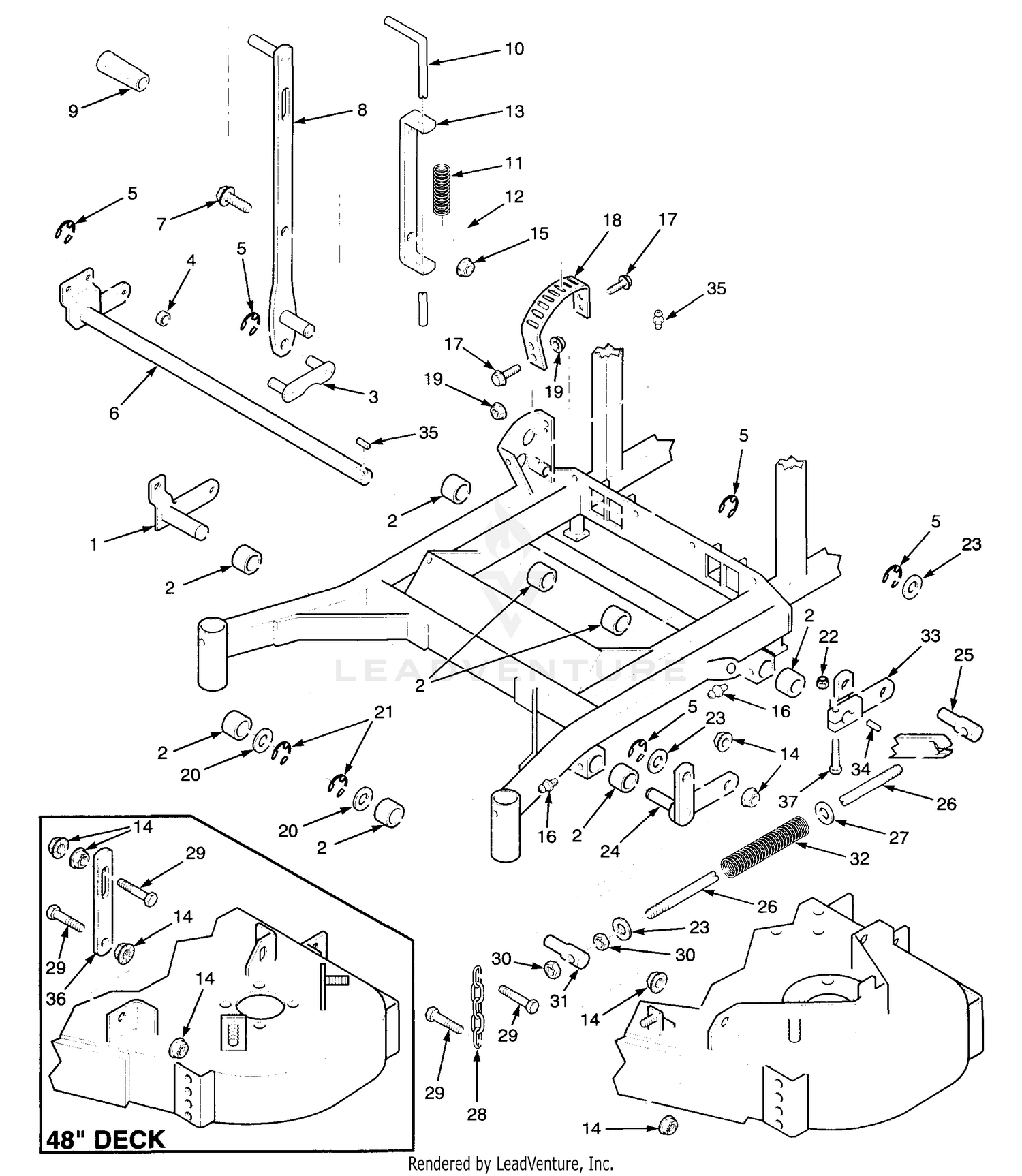 52" & 61" Cutter Deck Controls