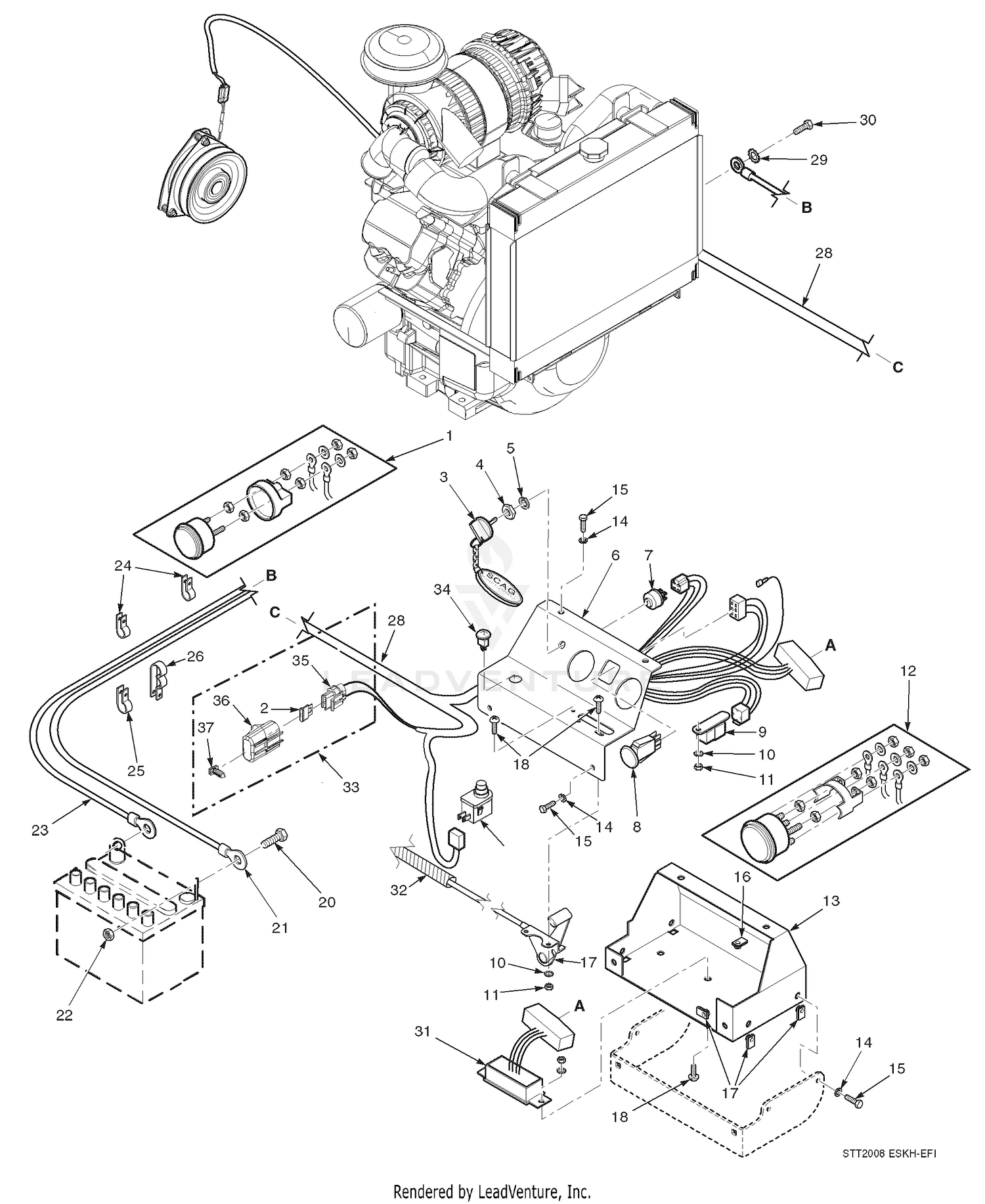 Electrical System (31HP-EFI Kohler)