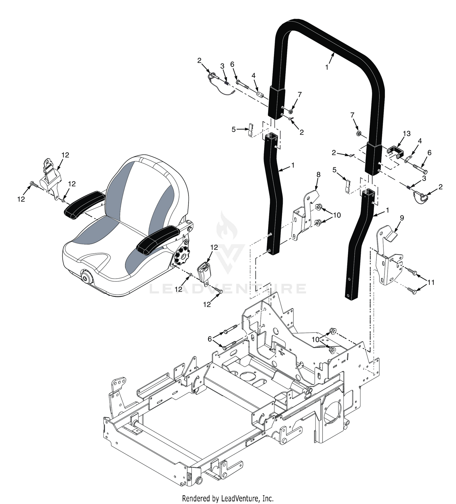 STCII FOLDABLE ROLL-OVER PROTECTION SYSTEM