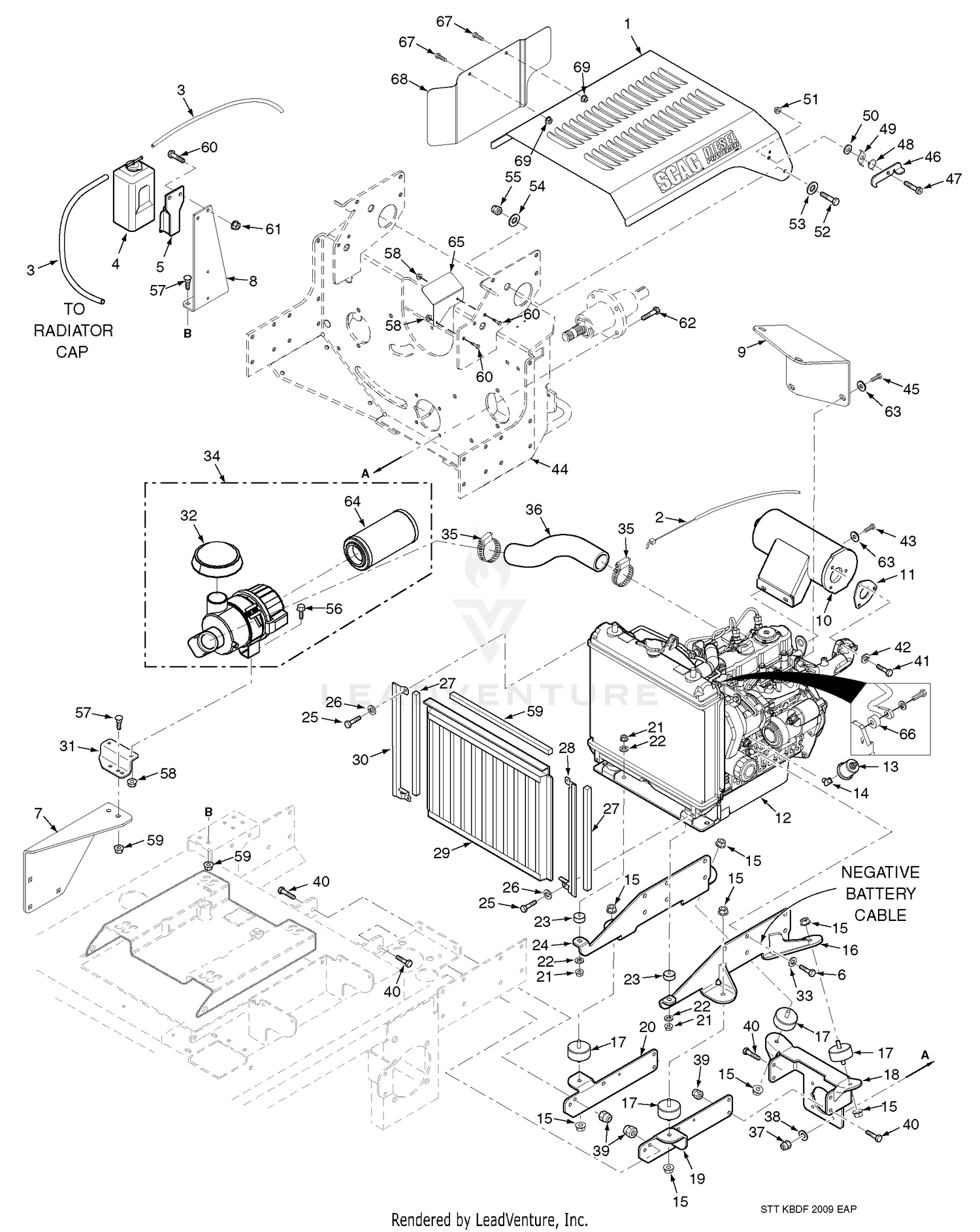Engine & Attaching Parts - Kubota Dual Fuel