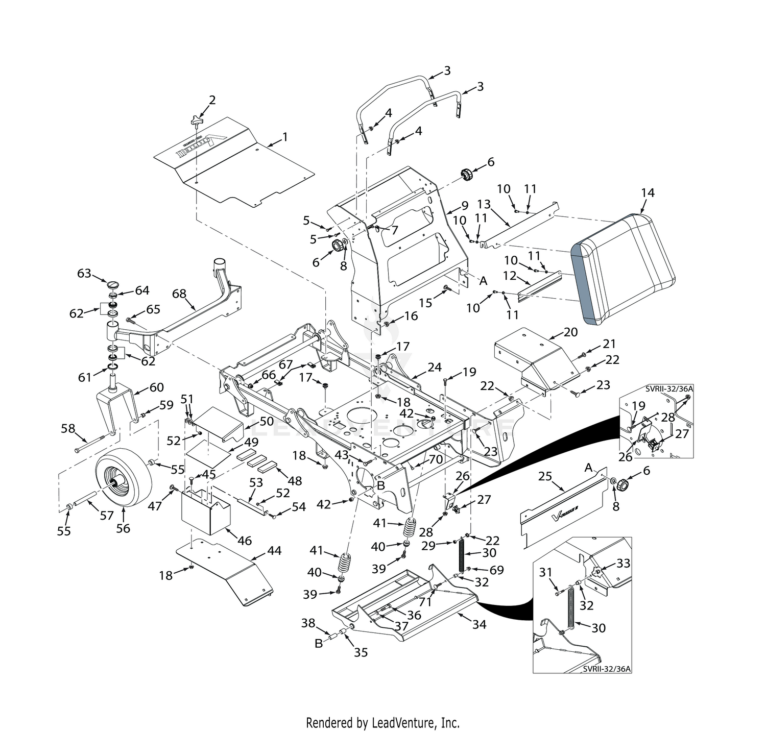 SVRII-32A / 36A SHEET METAL COMPONENTS