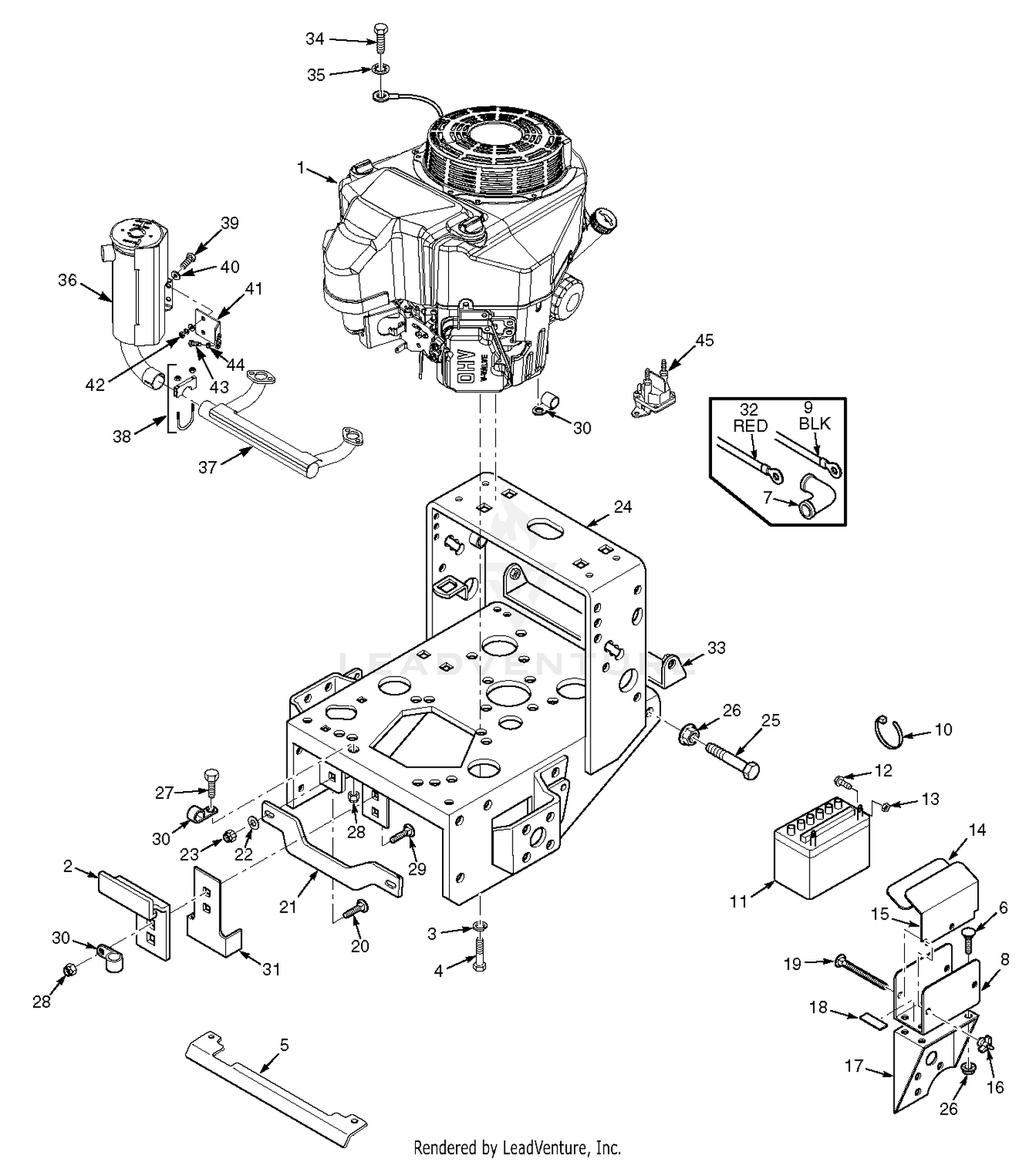 Engine Deck - Electric Start