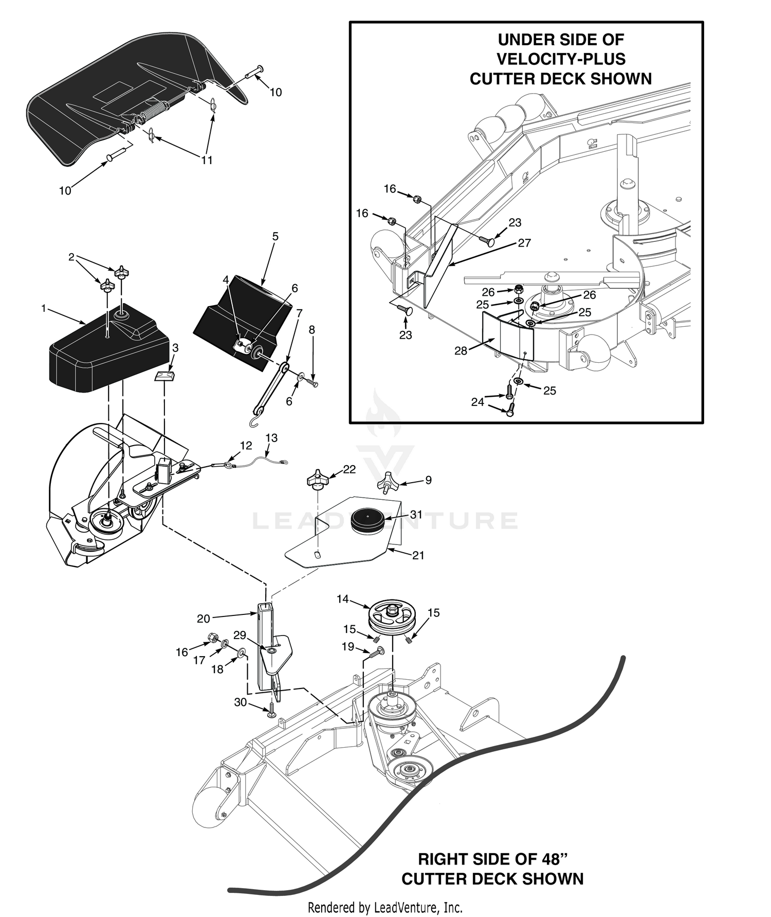 STC-61" & STCII-61" BLOWER MOUNTING COMPONENTS