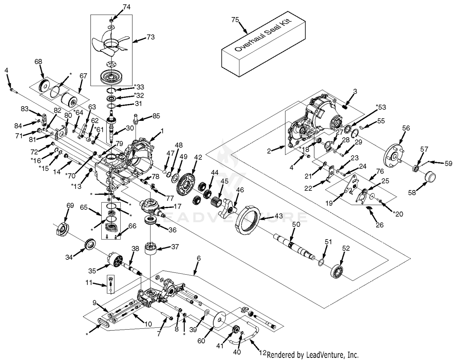ZT-5400 Transaxle Assembly