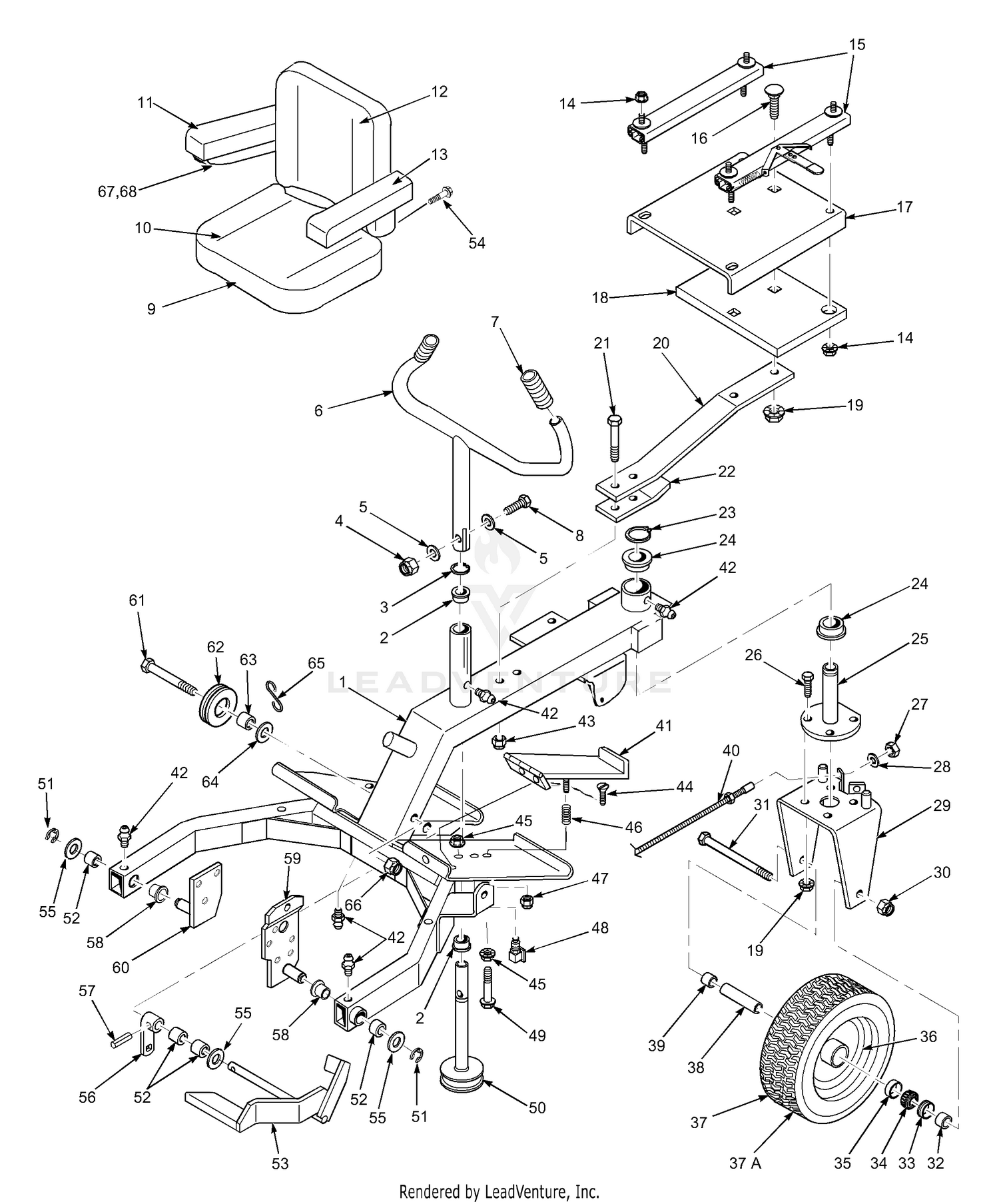 Rider Frame Assembly