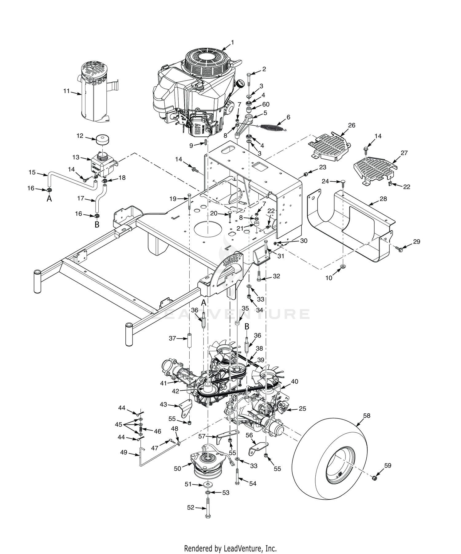 ENGINE DECK & HYDRAULIC SYSTEM