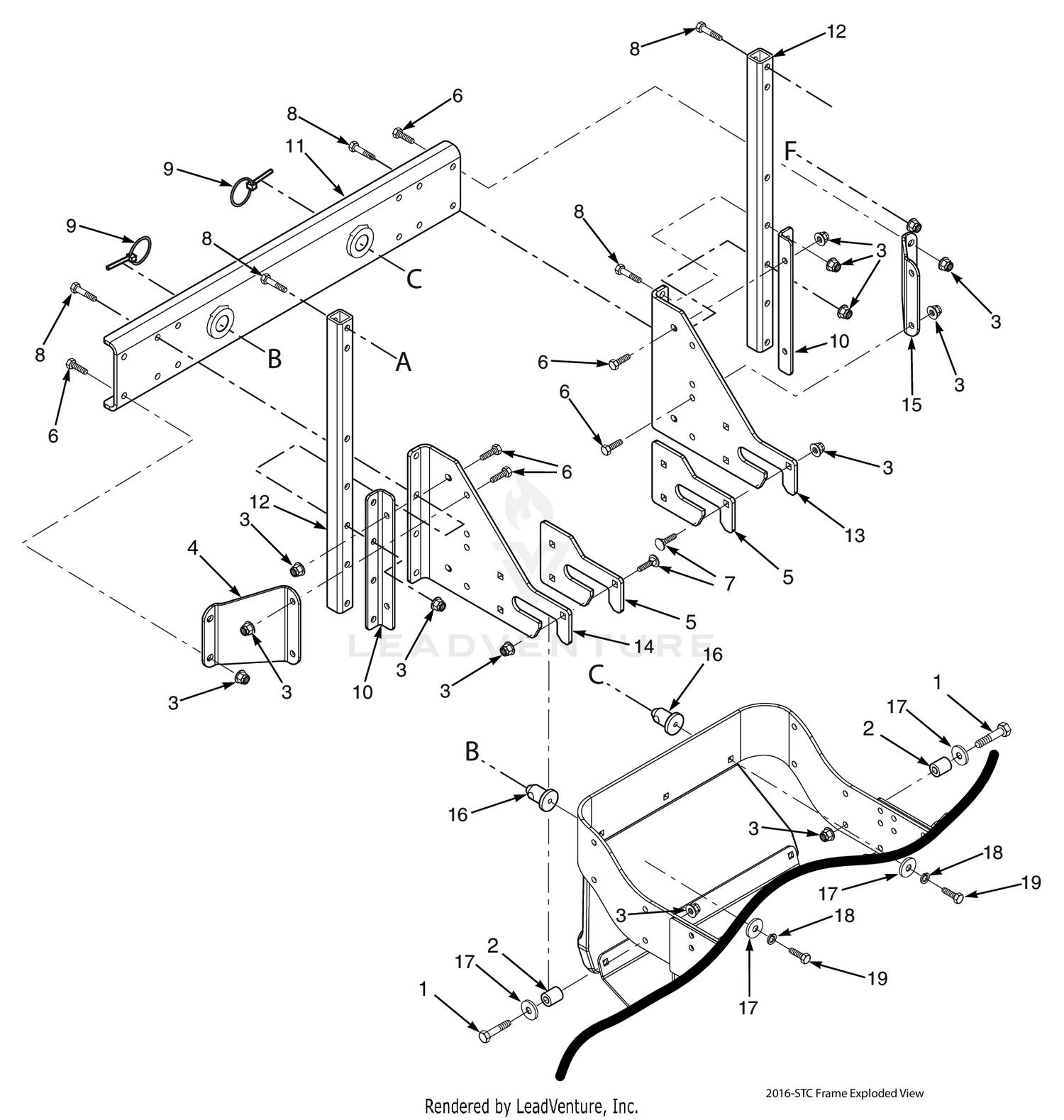 STC SUPPORT FRAME COMPONENTS