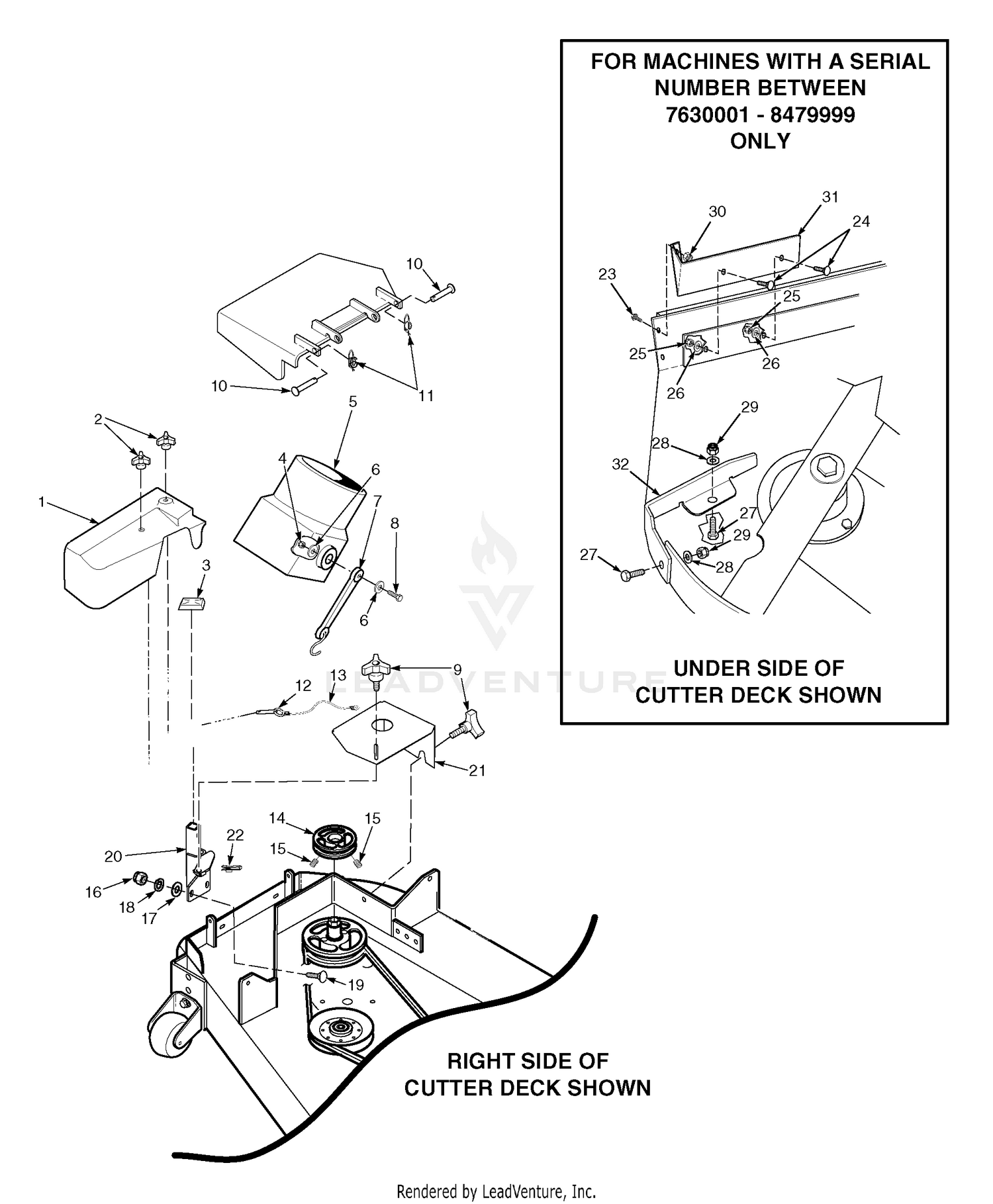 Blower Mounting Components 48" & 52"