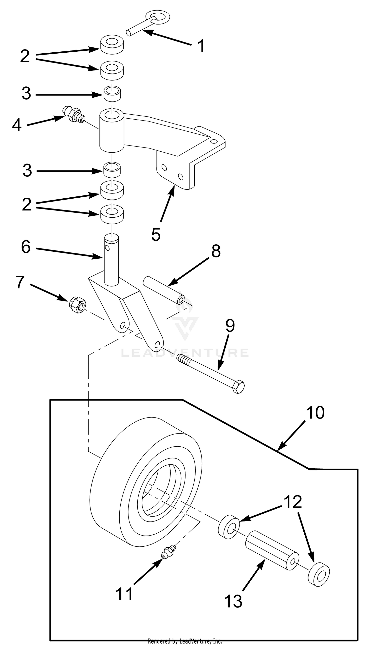 CASTER ASSEMBLY