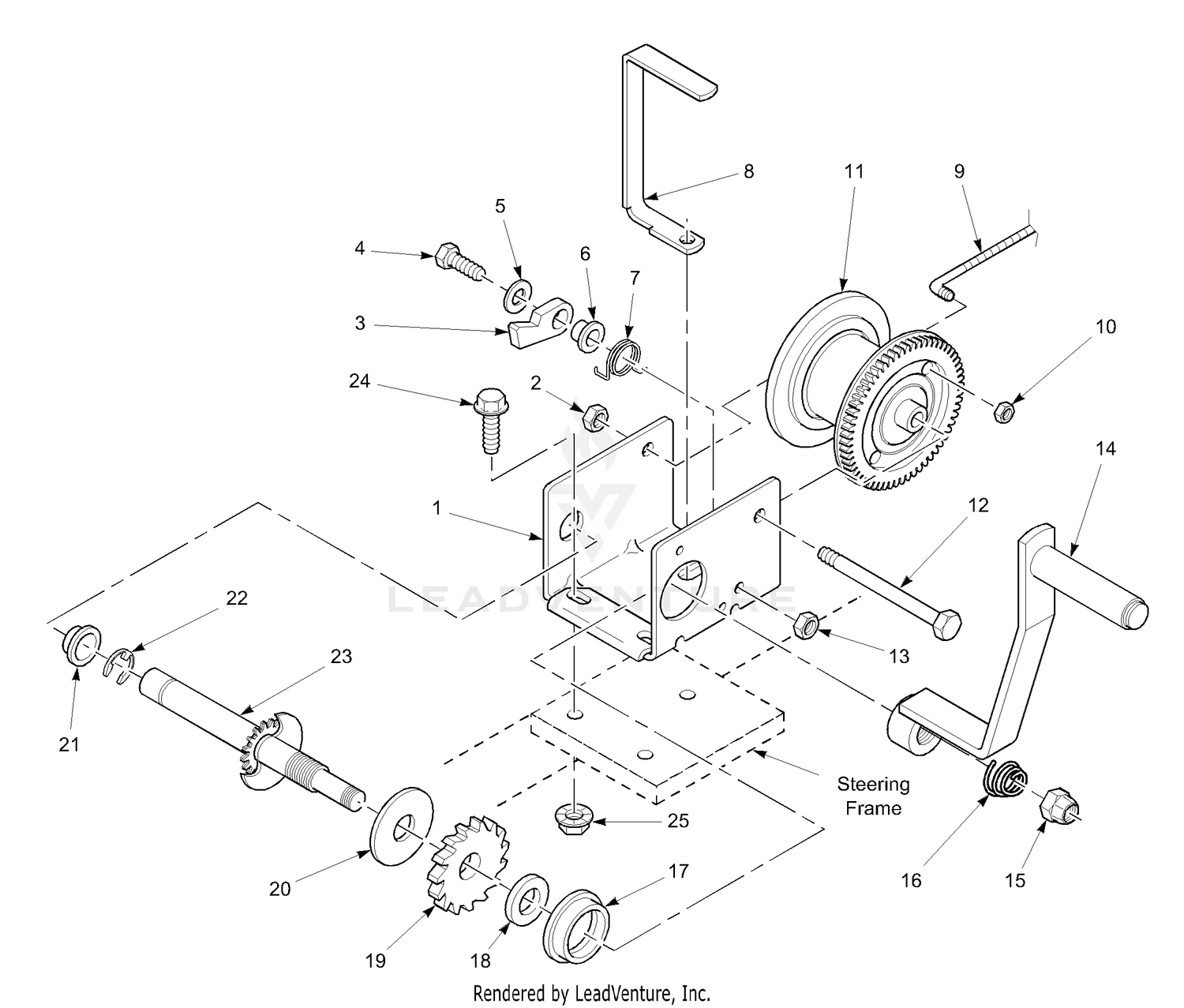 Winch Lift System With A Serial Number Of 6400115 to 6409999
