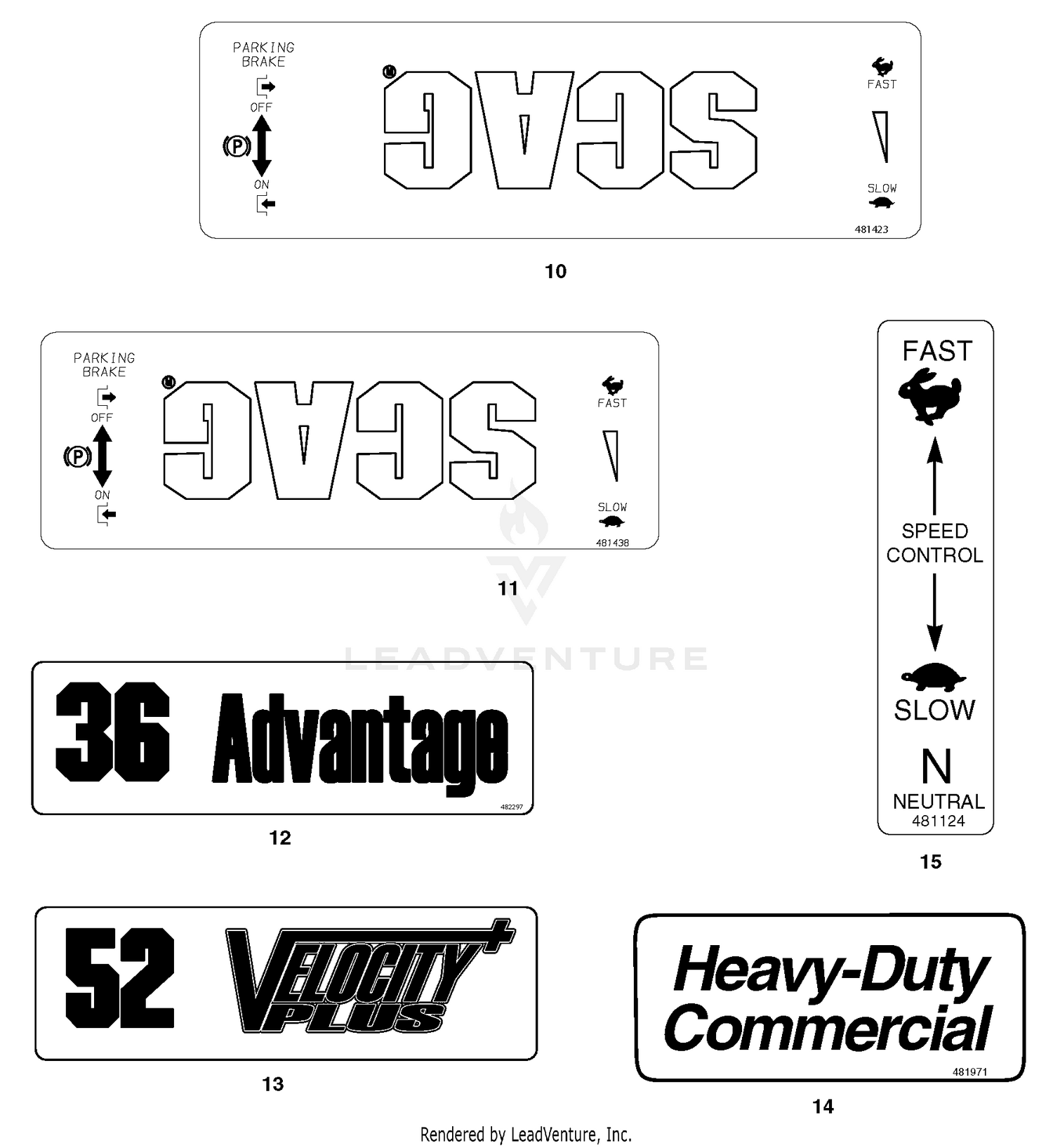 Replacement Decals And Information Plates 2