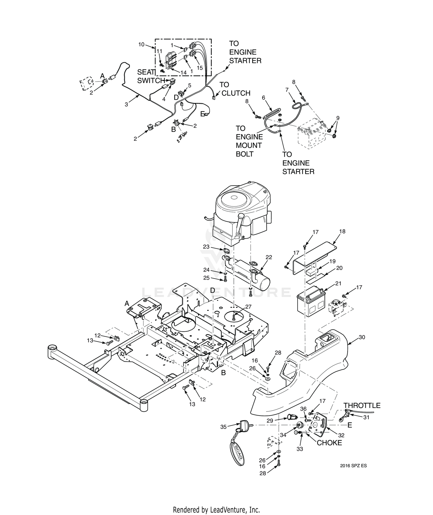 EXHAUST AND ELECTRICAL SYSTEM - SPZ