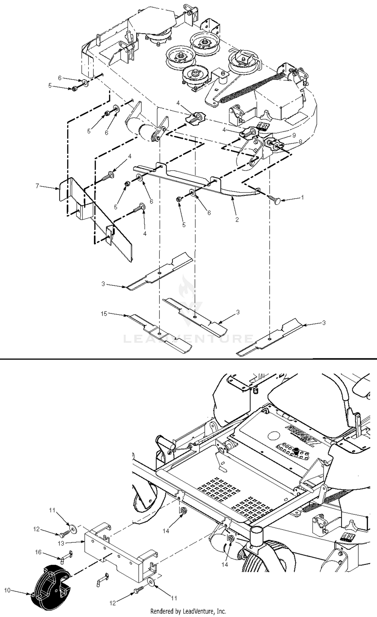 GC-SZL/SFZ/SPZ Cutter Deck And Front Weight Components