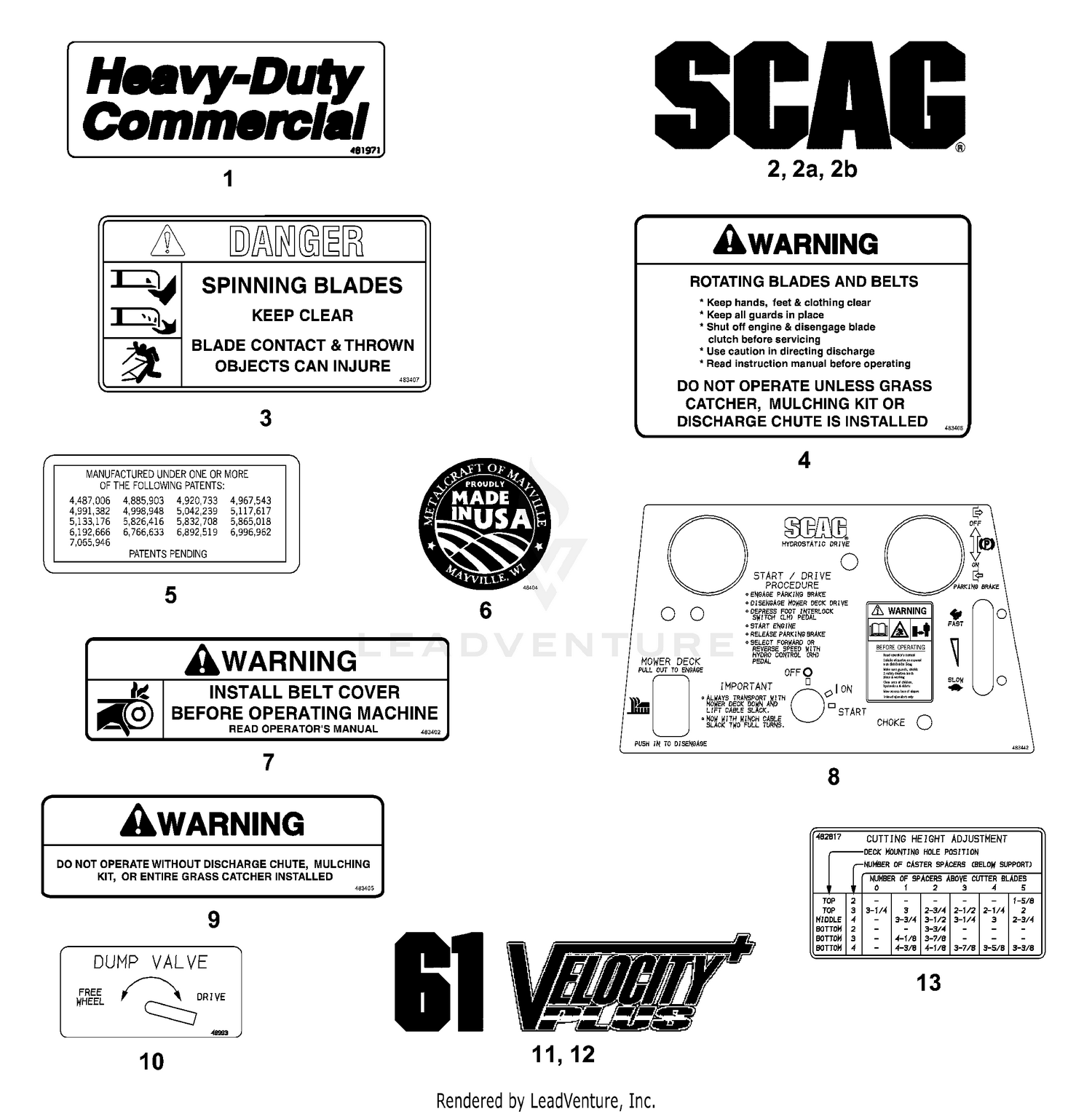 Replacement Decals & Information
